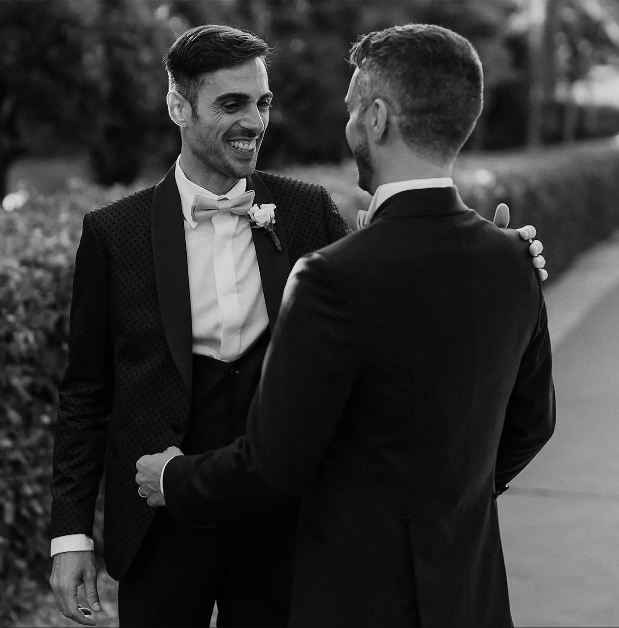 sincere congratulations from the man to the groom